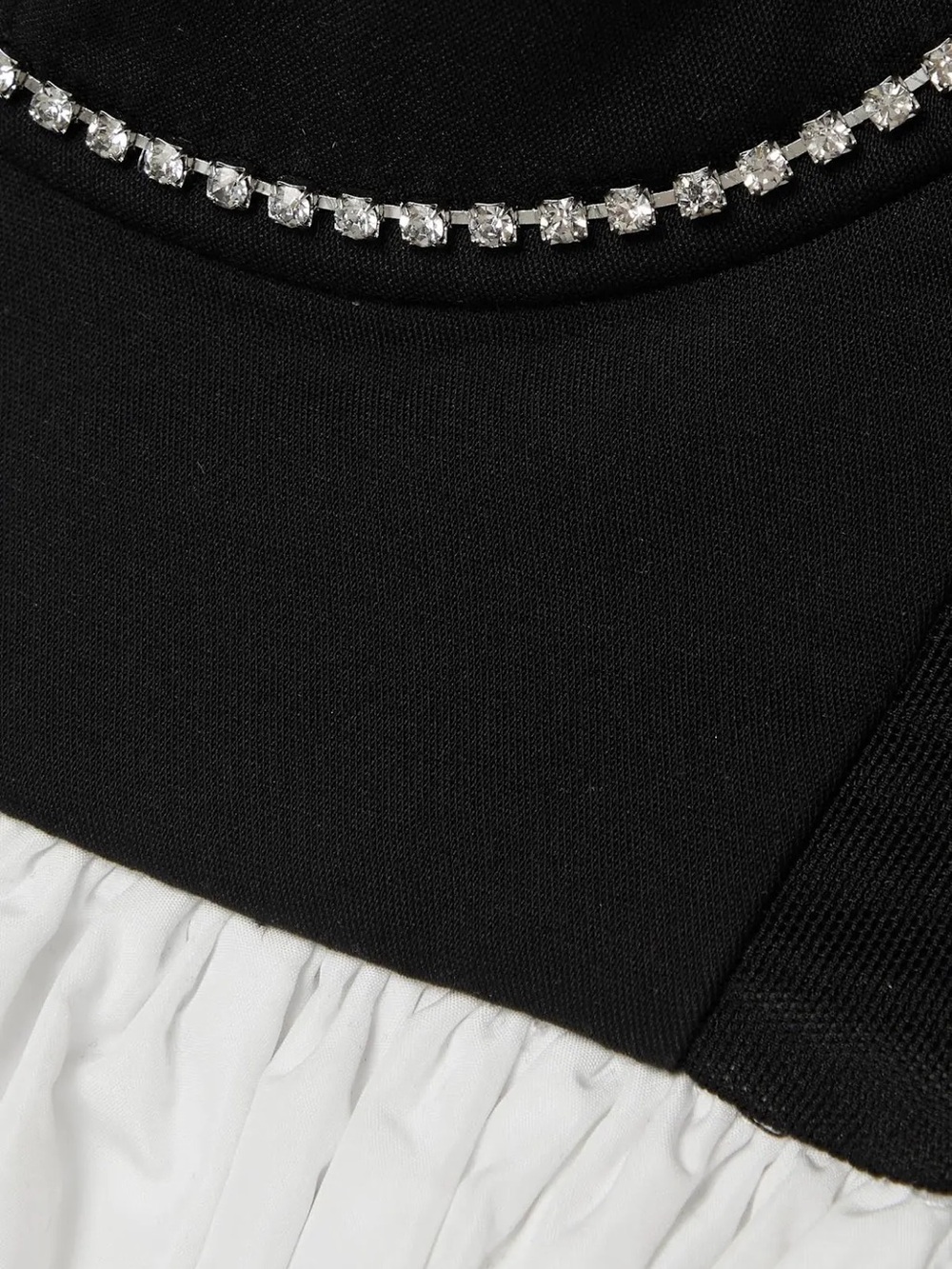 Fleur du Mal Bustier Babydoll Dress Black and White - Picture 4 of 4